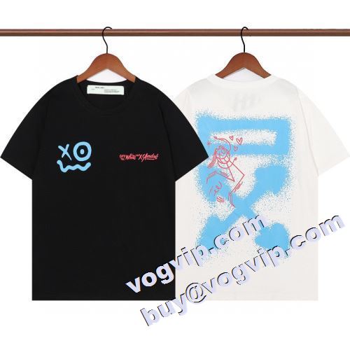 店舗で人気満点 2色可選 2022最新入荷 半袖Tシャツ OFF-WHITE オフホワイトブランド 偽物 通販