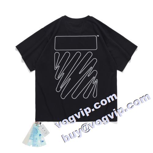 数量限定お買い得 2色可選 OFF-WHITE オフホワイト偽物ブランド 新作入荷2022 半袖Tシャツ