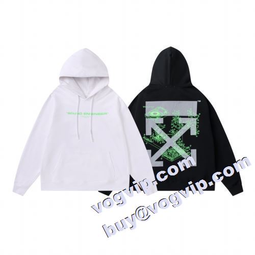 驚きの破格値大得価 2色可選 OFF-WHITE オフホワイト偽物ブランドパーカー 超激得2022