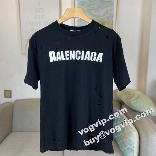  限量販売 吸汗性に優れ 半袖Tシャツ BALENCIAGAコピー 2022 3色可選 バレンシアガコピー  