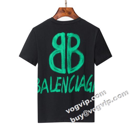  BALENCIAGAコピー 上品な雰囲気  2色可選 半袖Tシャツ 超激得品質保証 バレンシアガコピー 2022 