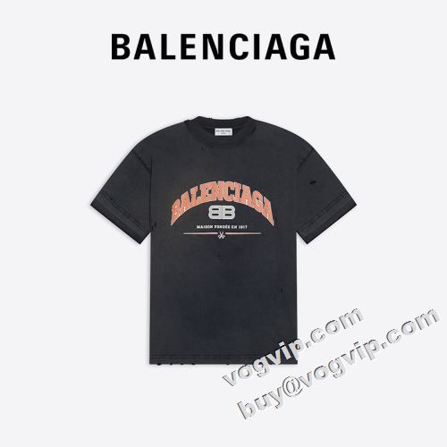  2022 半袖Tシャツ BALENCIAGAコピー お洒落に魅せる 目玉商品  バレンシアガコピー  