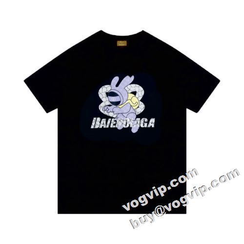  バレンシアガコピー 2022 半袖Tシャツ BALENCIAGAコピー 柔らかい手触り 消臭抗菌効果がある  