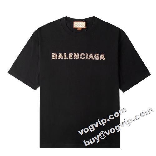  肌触りのいい 2色可選 バレンシアガコピー 2022 乾きやすい 半袖Tシャツ BALENCIAGAコピー 