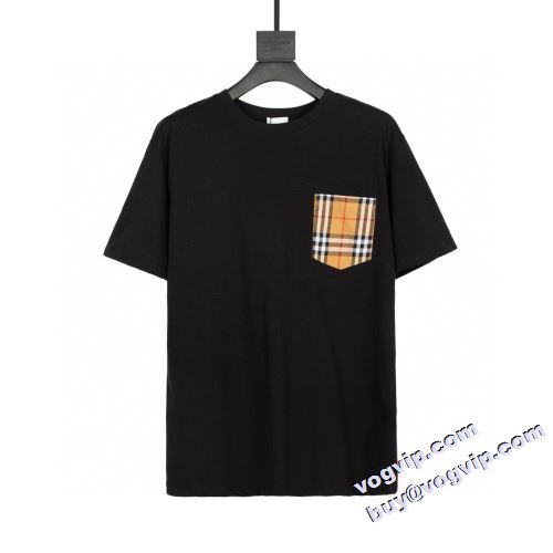 2022 存在感◎ バーバリー BURBERRY 半袖Tシャツ 2色可選 BURBERRY偽物ブランド 気軽にカジュアルに使える