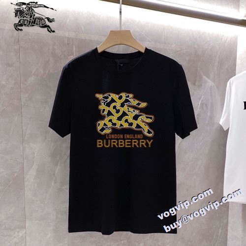 2022 バーバリー BURBERRY 半袖Tシャツ バーバリーコピー ブランド Tシャツ 半袖 メンズ 夏服 2色可選 絶大な人気を誇る