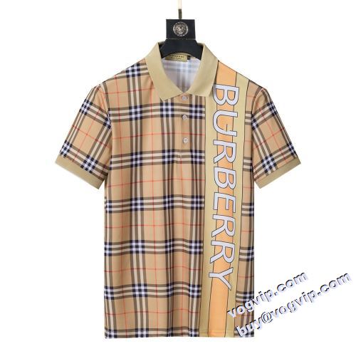 ポップ バーバリーコピー 2022 バーバリー BURBERRY 半袖ポロシャツ Tシャツ 半袖 夏 トップス