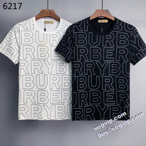 肌触りの気持ちい? 2022 バーバリー BURBERRY ブランドコピー 半袖Tシャツ 2色可選 快適な着心地