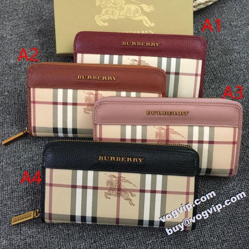 大人気アイテム 2022 バーバリーコピー ブランド レディース財布 多色選択可 大容量 バーバリー BURBERRY 本革 長財布