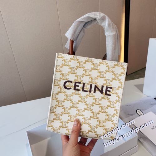 2022 海外セレブ定番愛用 セリーヌ CELINE 手持ち&ショルダー掛け ハンドバッグ レディース ママバッグ 大きめ 肩掛け 手提げ 仕事用 通学 通勤 CELINEスーパーコピー ショルダーバッグ 2色可選