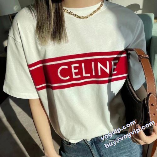 2022 人気激売れ ラックスした雰囲気 セリーヌ CELINE 半袖Tシャツ セリーヌスーパーコピー