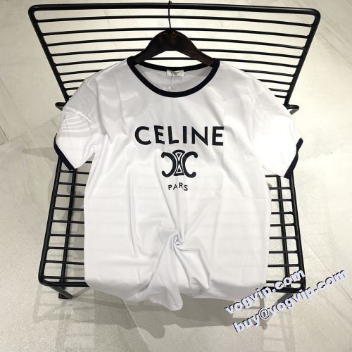 売れ筋！ 2022 セリーヌ CELINE 半袖Tシャツ 偽物ブランド 自然な肌触り