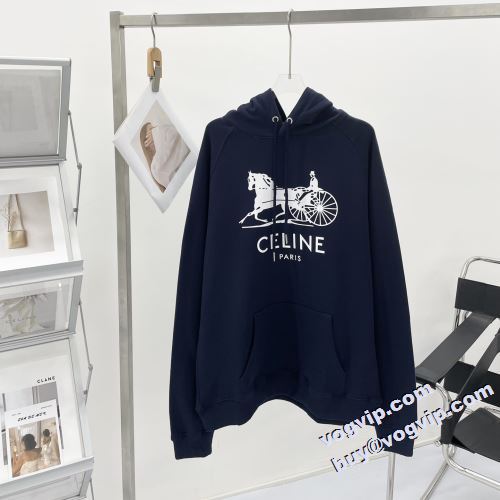 ファッション 人気 2022 セリーヌ CELINE パーカー 定番無地パーカー スーパーコピー 激安