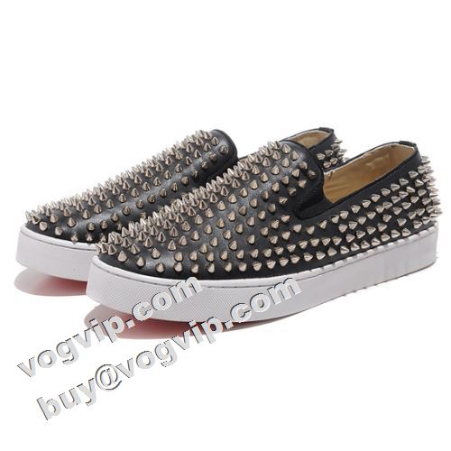  着脱の簡単なスリップオンタイプ シューズ Christian Louboutinコピー カジュアルシューズ クリスチャンルブタンコピー セレブ風 2022   