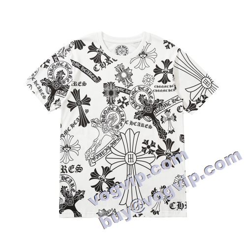  綺麗に決まるフォルム！ 2色可選 2022 CHROME HEARTSコピー 着心地満点 半袖Tシャツ  クロムハーツコピー  