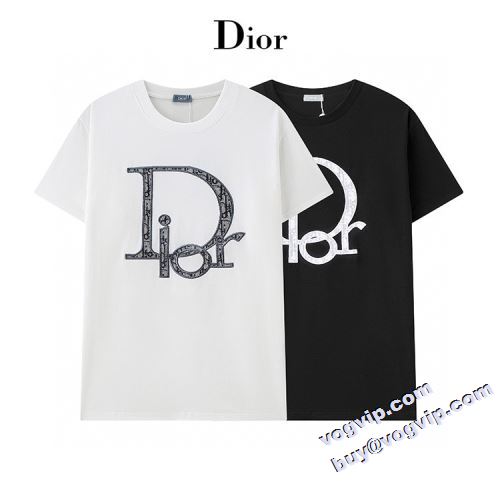 2022秋冬 ディオール DIOR 半袖Tシャツ 日本未入荷モデル 2色可選 ディオールブランド 偽物 通販