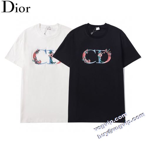 DIORブランド 偽物 通販 高級感漂わせる 2022秋冬 ディオール DIOR 半袖Tシャツ 2色可選