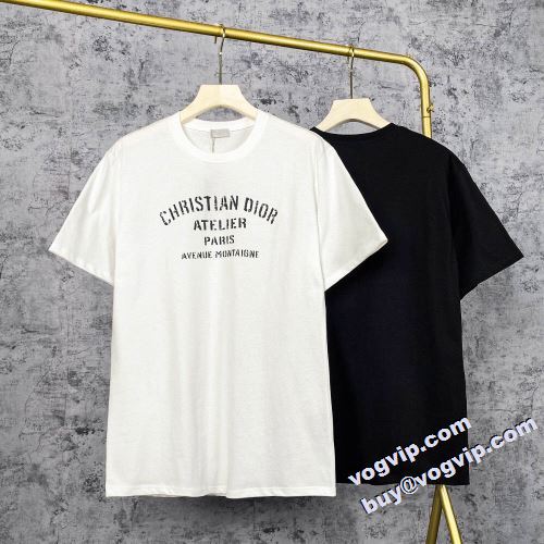 2022秋のお出かけに最適 ディオール DIOR 半袖Tシャツ 2色可選 DIORスーパーコピー