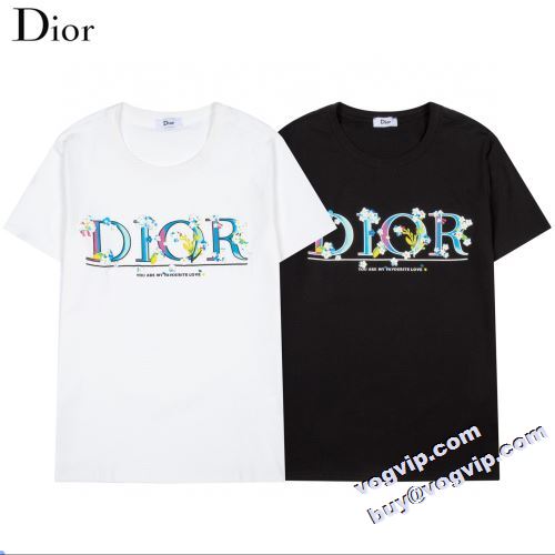 柔らかな質感 2022秋冬 ディオール DIOR 半袖Tシャツ 2色可選 ディオールスーパーコピー