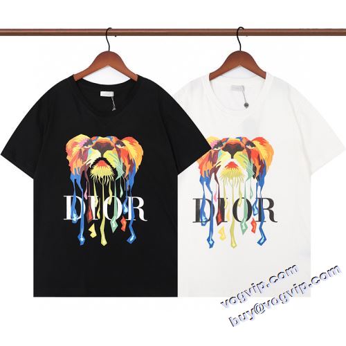 可愛く上品な雰囲気 2022秋冬 ディオール DIOR 半袖Tシャツ 2色可選 DIORブランドスーパーコピー