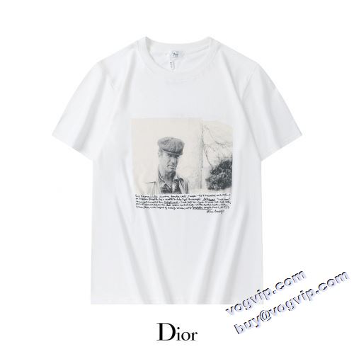 ディオールブランドスーパーコピー 高級感溢れるデザイン 2022秋冬 ディオール DIOR 半袖Tシャツ