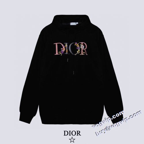 贈り物にも◎ 2022秋冬 ディオール DIOR プルオーバーパーカー パーカー 2色可選 ディオールコピー