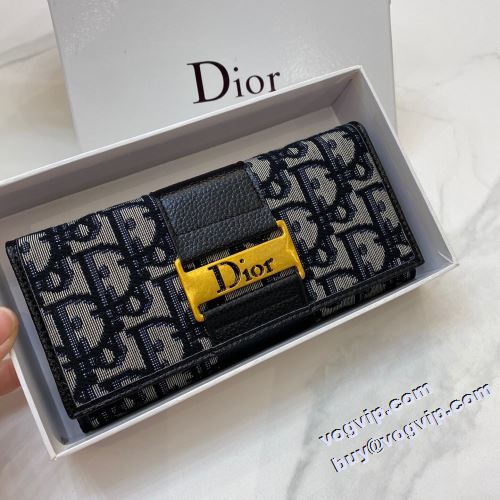 一番人気の新作はこれ ディオール DIOR 2022秋冬 長財布 ディオールブランド コピー コードバン財布