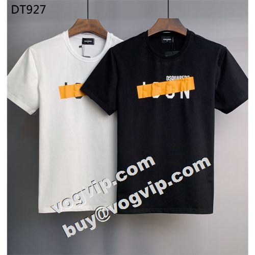  大人気再登場 快適 半袖Tシャツ DSQUARED2コピー ディースクエアードコピー 2022 2色可選   
