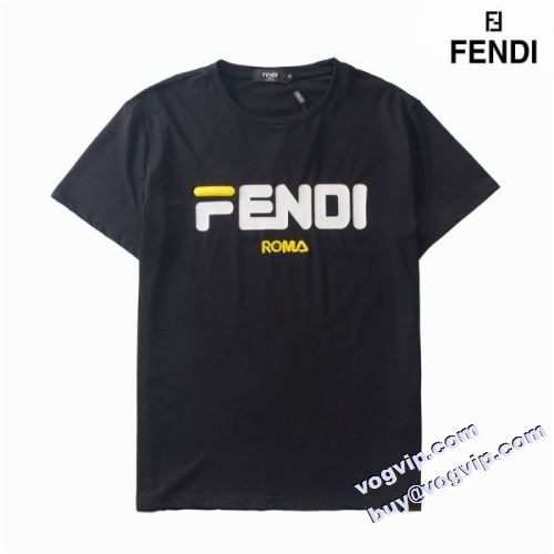 2022 半袖Tシャツ フェンディ FENDIブランド 偽物 通販 大人の個性を 適度な厚みが着崩れを防ぎ、長く着られる安心感もマル 2色可選