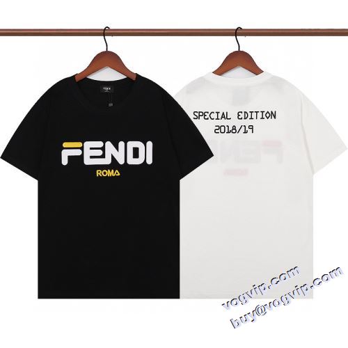 愛らしさ抜群！ 2022 フェンディブランドコピー FENDI 半袖Tシャツ 2色可選 夏Tシャツ お洒落 消臭抗菌効果がある