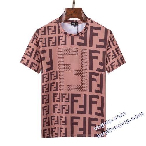 おしゃれに絶大な人気 スーパーコピー 激安 2022 フェンディ FENDI 半袖Tシャツ 薄い軽い着心地/紫外線対策