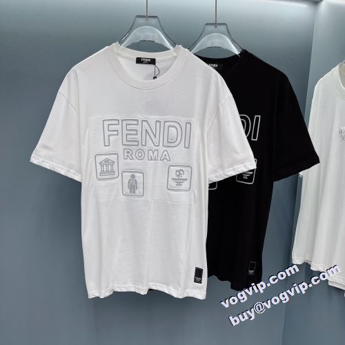 2022 フェンディ FENDI セレブ愛用の超人気商品 半袖Tシャツ 2色可選 フェンディコピー ブランド 吸汗速乾