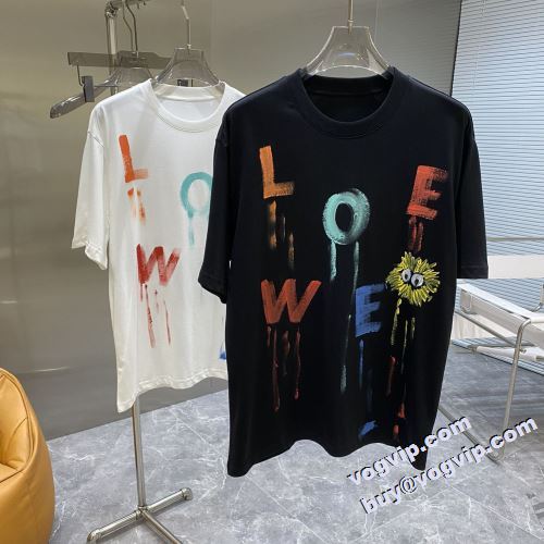 完成度の高い逸品 ロエベコピー ブランド 2022 ロエベ LOEWE 半袖Tシャツ 2色可選