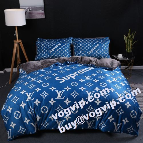  vogvip.com 寝具4点セット ルイ ヴィトンコピー LOUIS VUITTONコピー 2022 秋冬 保温効果は抜群 完売品  