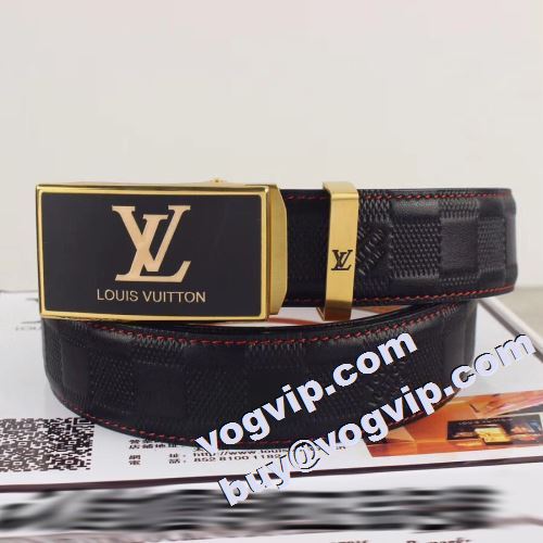 優しい色合い 2022新作 ルイ ヴィトン LOUIS VUITTON ベルト シンプルなベルト 穴無し で耐久性バツグン!