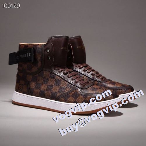 上質 大人気！ 2022最新入荷 極上シューズ ルイ ヴィトン LOUIS VUITTON ハイトップシューズ スニーカー ルイ ヴィトンブランド コピー