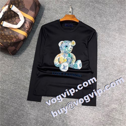 限量販売 長袖Tシャツ 2色可選 吸汗速乾 ルイ ヴィトン LOUIS VUITTON 2022秋冬 ルイ ヴィトンコピーブランド