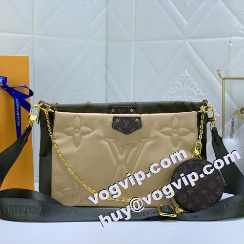 耐久性に優れ 2022 ルイ ヴィトンブランドコピー LOUIS VUITTON M58980/M58977 Maxi Multi Pochette Accessoiresバッグ レディースバッグ ショルダーバッグ 2色可選