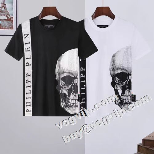 素敵 2022春夏 フィリッププレイン PHILIPP PLEIN 半袖Tシャツ フィリッププレインコピー ブランド 2色可選