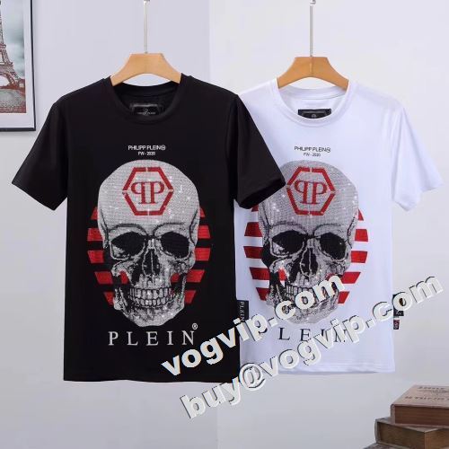 雑誌掲載アイテム 2022春夏 半袖Tシャツ フィリッププレイン PHILIPP PLEIN フィリッププレインスーパーコピー 激安 2色可選