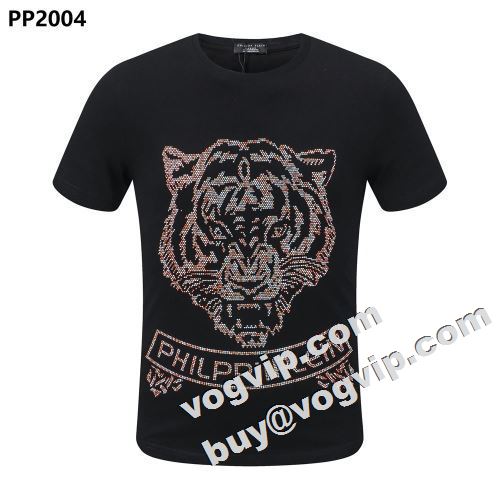 人気激売れ 2022春夏 半袖Tシャツ PHILIPP PLEINブランド コピー フィリッププレイン PHILIPP PLEIN 今も尚幅広いジャンルから高い人気を得ている 5色可選