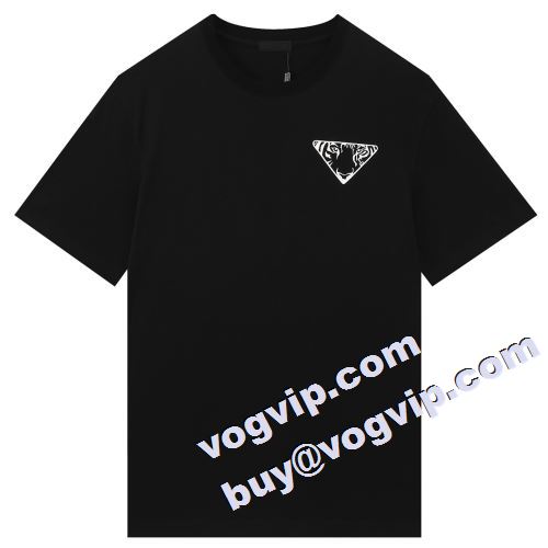  快適 2色可選 半袖Tシャツ PRADAコピー 数に限りがある プラダコピー 2022      