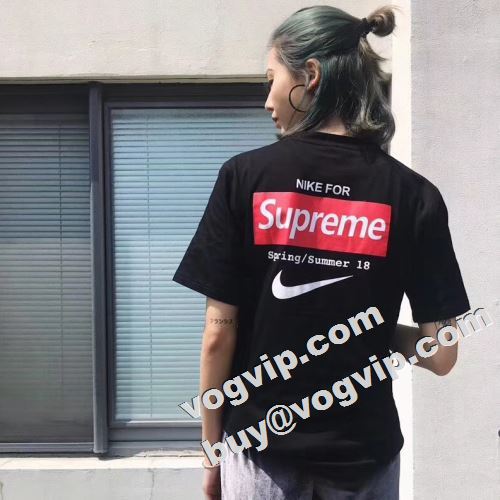 シュプリーム コピー SUPREMEコピー 2022  2色可選 半袖Tシャツ Supreme x Nike 個性的なデザイン