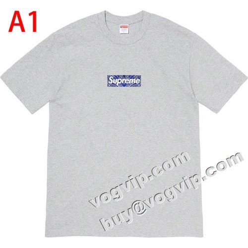 8色可選 Supreme Bandana Box Logo Tee 2022  半袖Tシャツ シュプリーム コピー SUPREMEコピー お洒落自在 