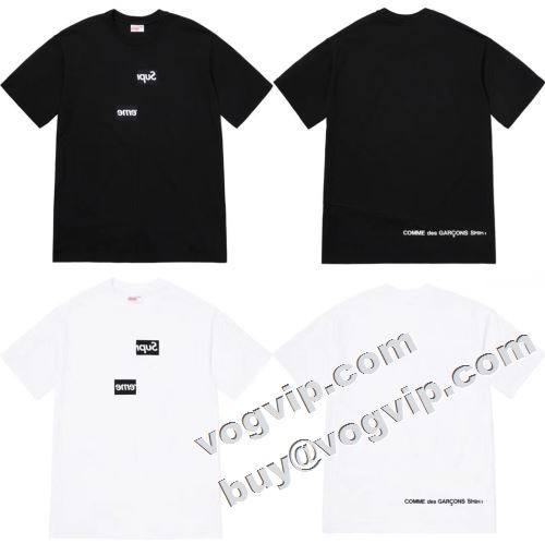 SUPREMEコピー 2022  肌触りの気持ちい? シュプリーム コピー 2色可選 半袖Tシャツ Split Box Logo Tee 18FW