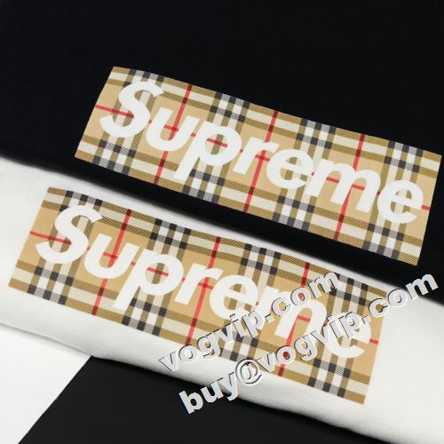 2022 愛らしさ抜群 2色可選 Supreme 22SS Burberry Box Logo Tee BBR シュプリーム コピー！ SUPREMEコピー 半袖Tシャツ图