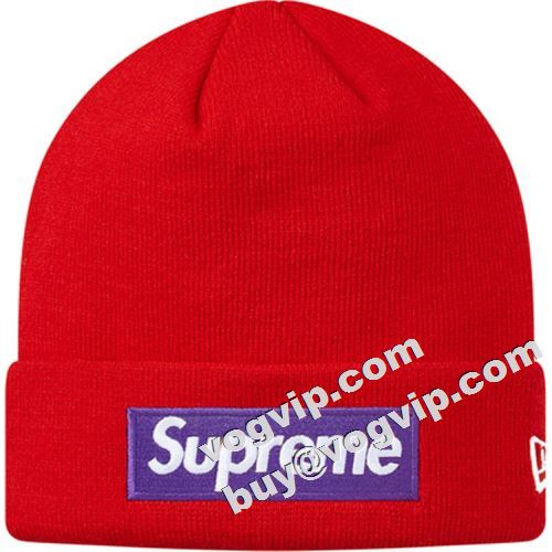 追跡あり☆入手困難!! 2022 シュプリーム コピー Supreme × New Era Box Logo Beanie   多色可選 SUPREMEコピー 帽子/キャップ