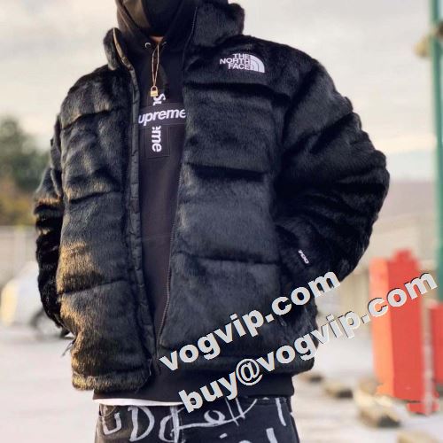 The North Face Faux Fur Nuptse Jacket シュプリーム コピー  ダウンジャケット 2022  2色可選 高品質 SUPREMEコピー 