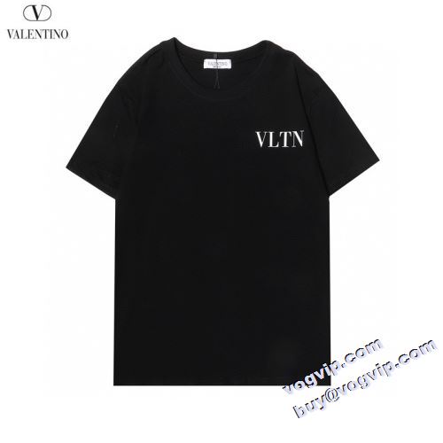 2022 落ち着いた感覚 ヴァレンティノコピー VALENTINO 半袖Tシャツ 縦には伸びにくい 3色可選