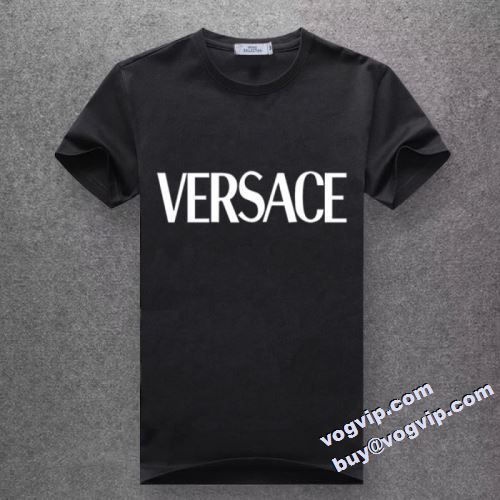 2022秋冬 スタイリッシュな印象 半袖Tシャツヴェルサーチ 芸能人に愛用者続出 VERSACEブランドコピー 10色可選